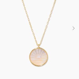 Gorjana Sunset Etched Necklace